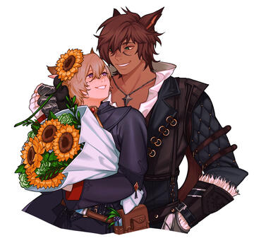 Art by healinggremlin! A birthday gift from my dearest friend Asbel. Art by healinggremlin! A birthday gift from my dearest friend Asbel.
